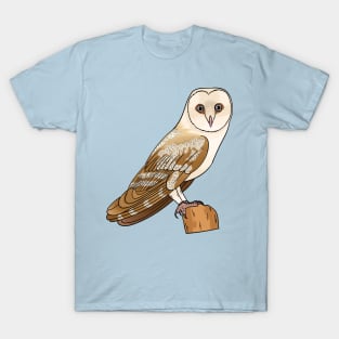 Barn owl bird cartoon illustration T-Shirt